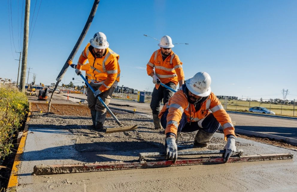 Aboriginal construction workers-three